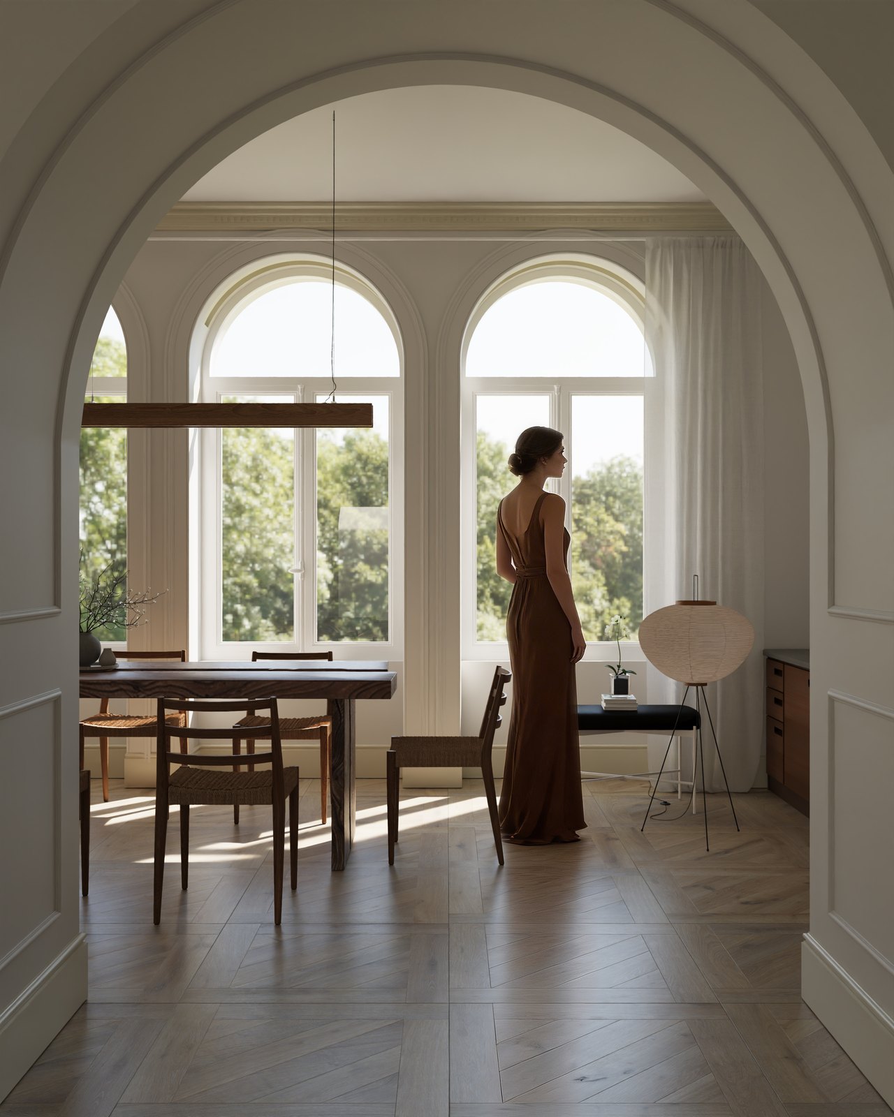 Interior render — private residence, Portugal