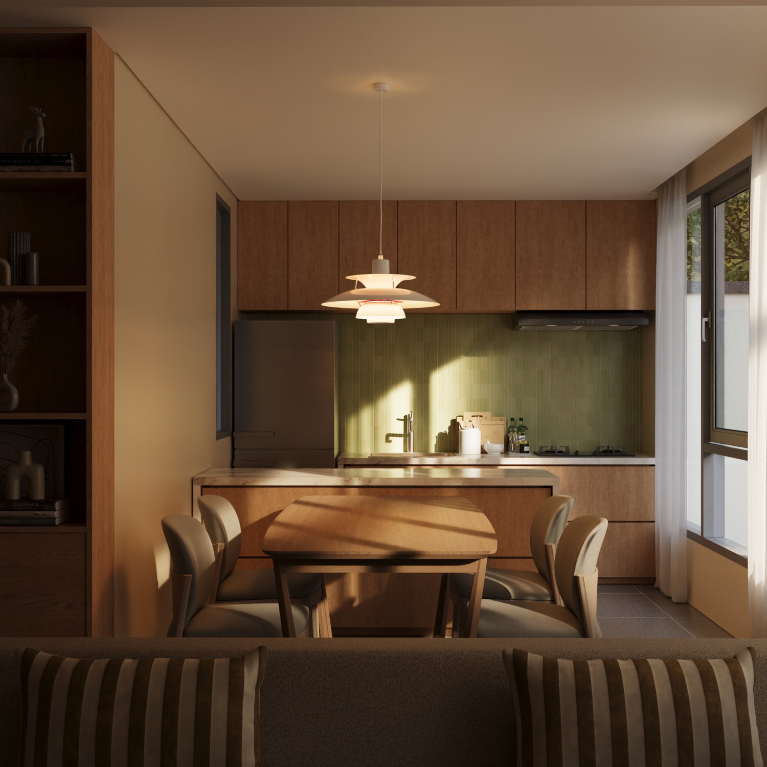 Interior render — apartment, Bali