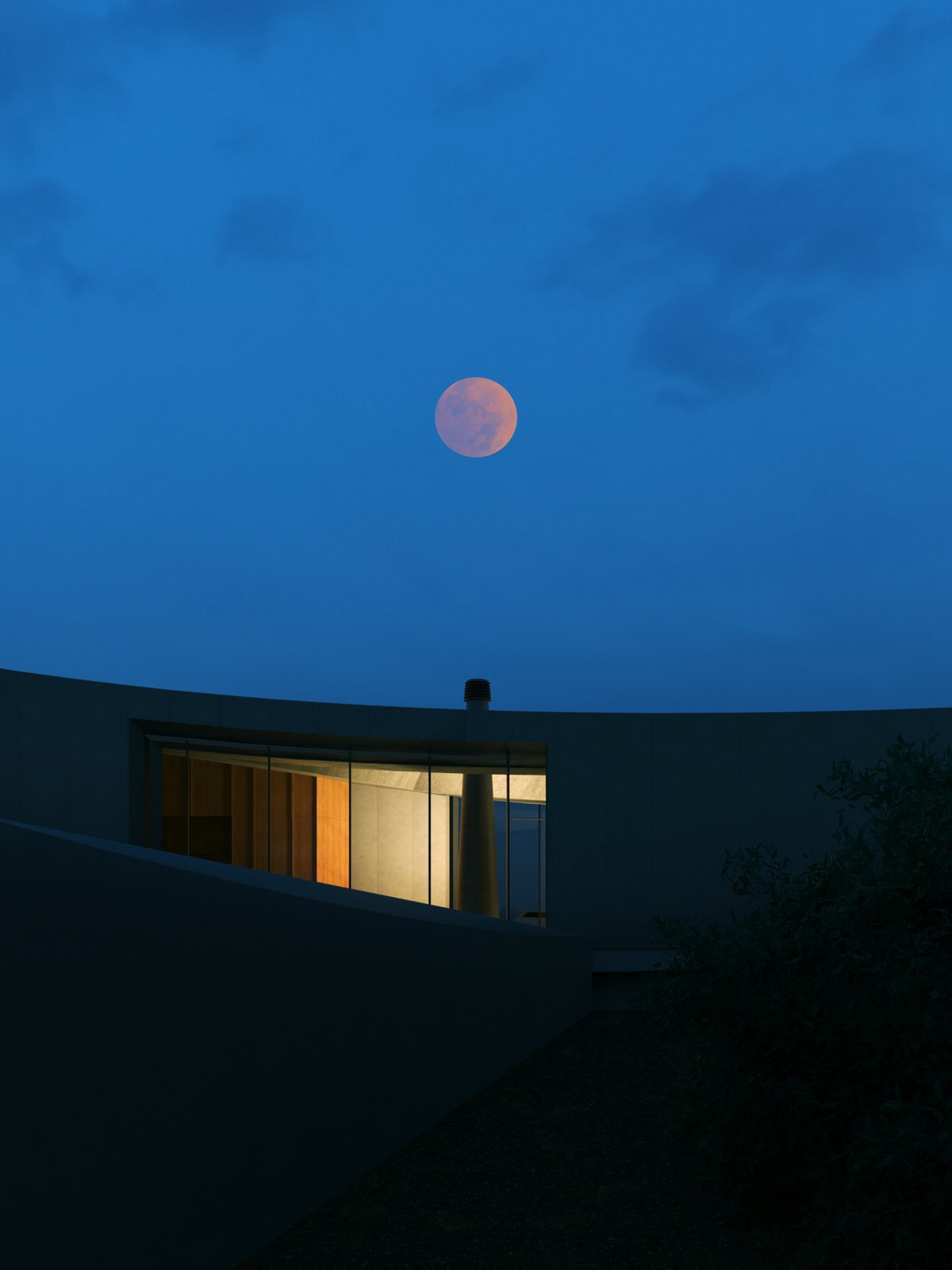 Exterior render — private residence, Japan